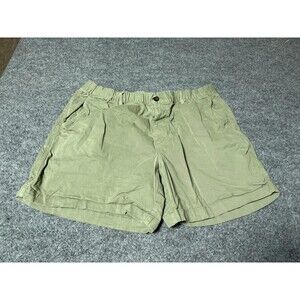 Bearbottom Chino Shorts Mens 2XL Green Stretch 6" Inseam Elastic Waist Casual